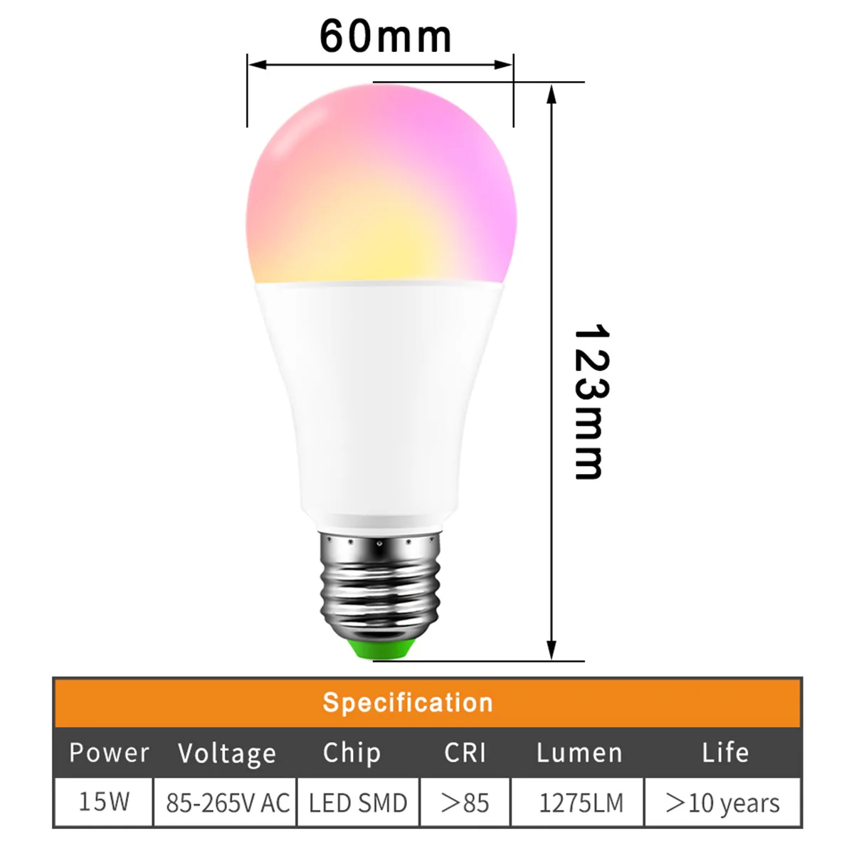 15 Вт умный дом E27 RGBW светодиодный светильник wifi лампочка умное освещение Bluetooth лампа Изменение цвета Домашний Комплект Голосовое управление музыкой