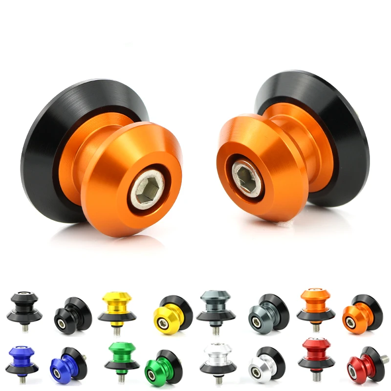 

For KTM 690 SMC-R 2012-2017 690 SMC 2008-2010 Swingarm Bobbins Spools Motorcycle CNC Aluminum Swingarm Screws Slider