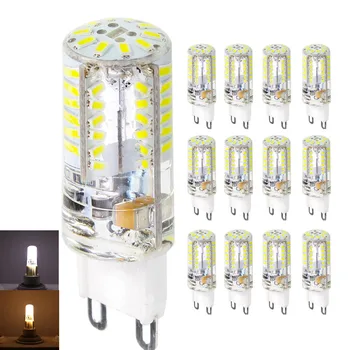

12 Pcs/lot High Quality LED G9 Lamp AC 220V G9 LED Bulb SMD 3014 58LEDs Lampada LED 360 degrees Replace Halogen Bulb