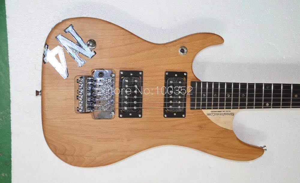 トップ品質qshellyカスタム左利きwashburn N4天然アルダーボディ 