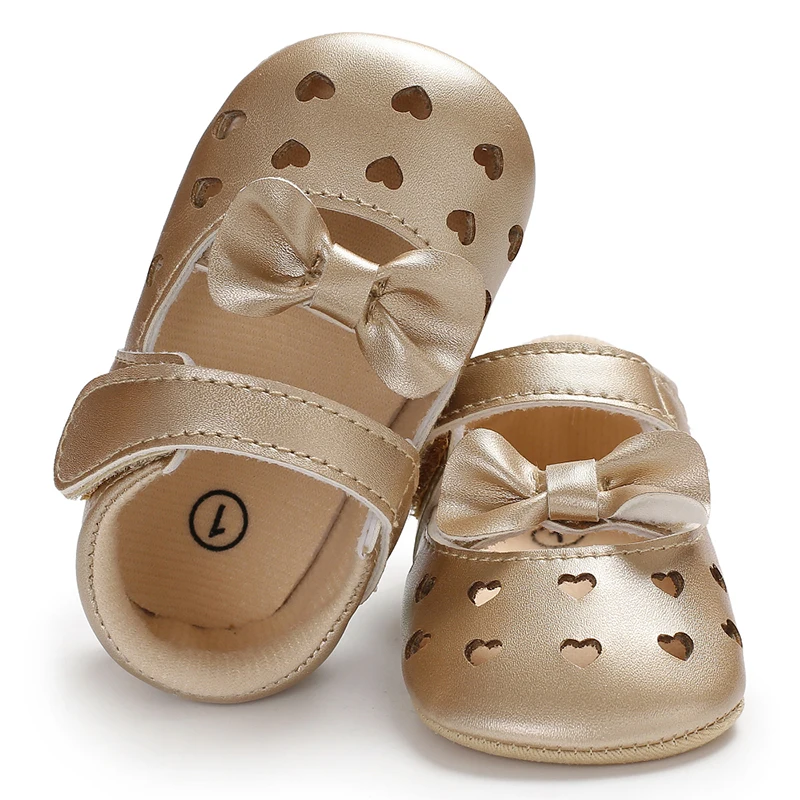 Модная обувь с бантом для маленьких девочек, милая обувь для новорожденных, обувь для первых ходунков, милая нескользящая обувь принцессы