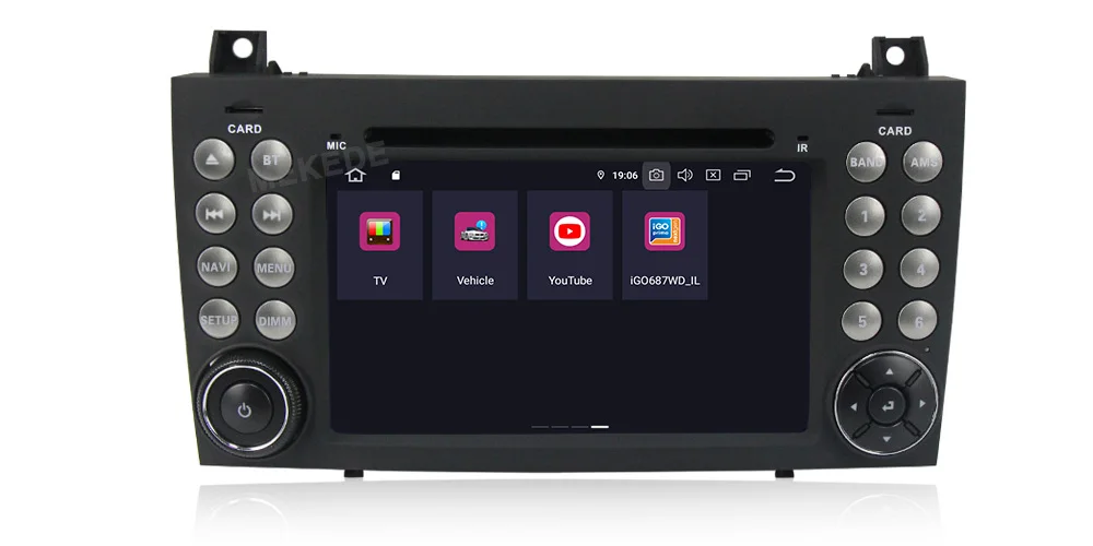 Cheap MEKEDE in Stock ! PX3 Android 9.0 CAR DVD for Benz R171 W171 Benz SLK R171 SLK200 2GB RAM+16GB 4 Octa Core+DVR/WIFI+DAB 10