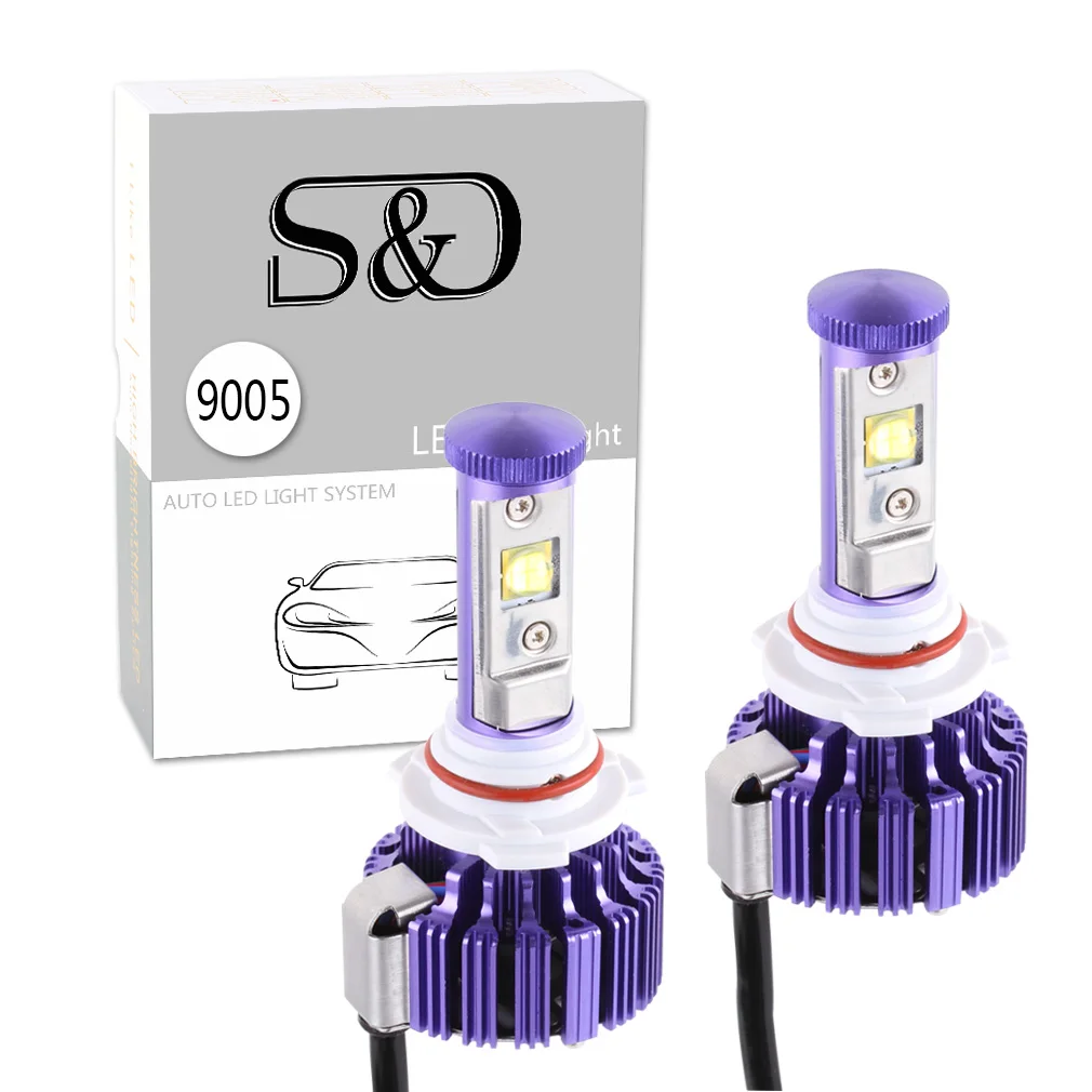 

2PCS 60W 8,000Lm HB3 9005 Cree Led Chip Headlight Bulb Conversion Kit -DIY your Color -Replaces Bulbs D035