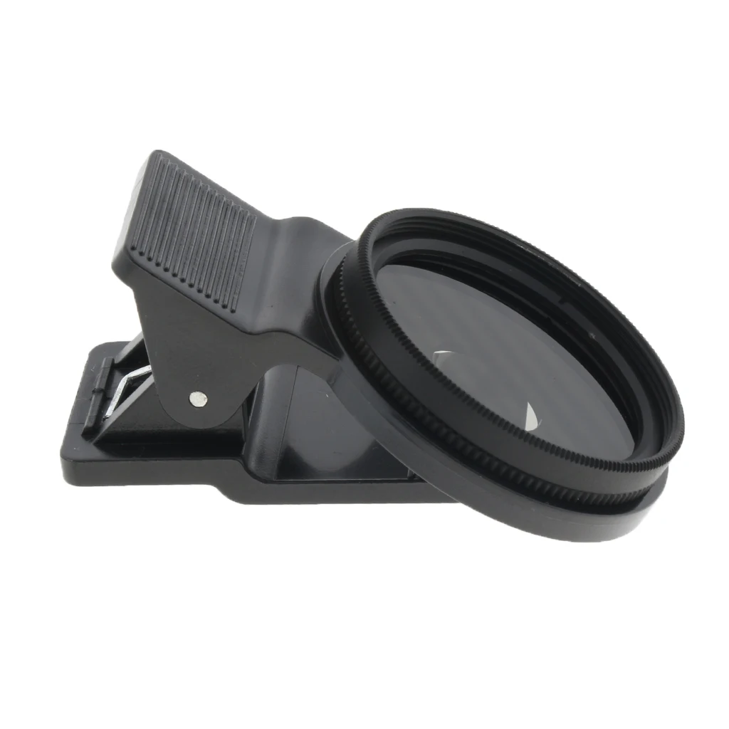 1 Set Ultra Slim CPL Circular Polarizing Polarizer Lens Filter 37mm & Clip Maintain Rotation Anti-Reflection For 37mm Phone Lens