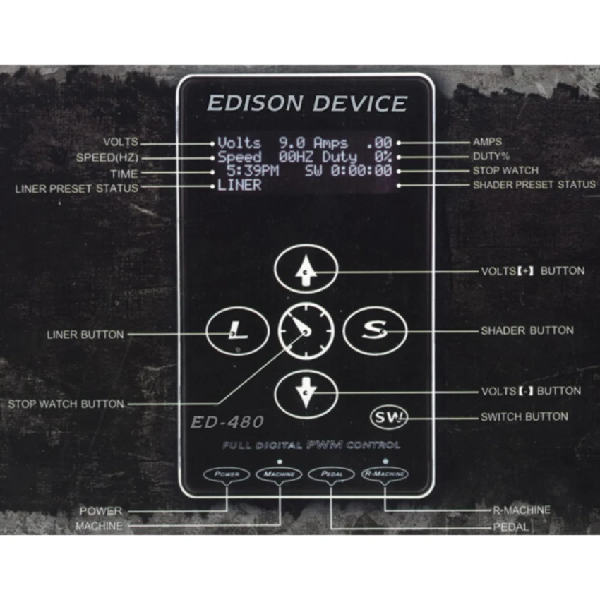 Calidad Superior ed480 completo digital PWM control Fuentes de energía para tatuar 2015 suministros nueva máquina fuentes de alimentacion tatuaje Calidad Superior ed480 completo digital PWM control Fuentes de energía para tatuar 2015 suministros nueva máquina fuentes de alimentacion tatuaje