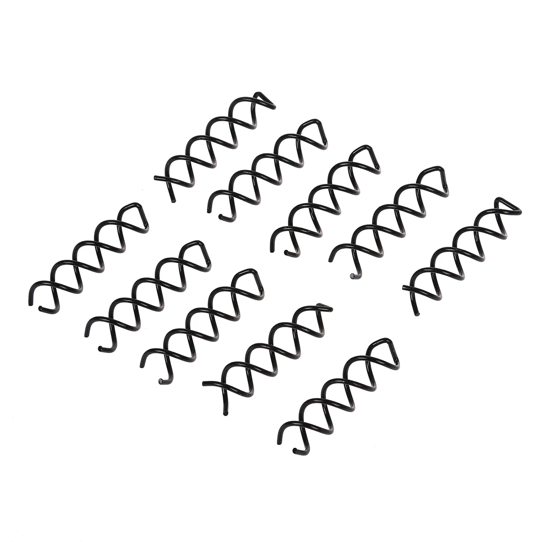 

10x Black Spiral Hair Pin Clip Bun Stick Pick for DIY Hair Style / Sleek and Compact Alloy Construction, Designed to Fit