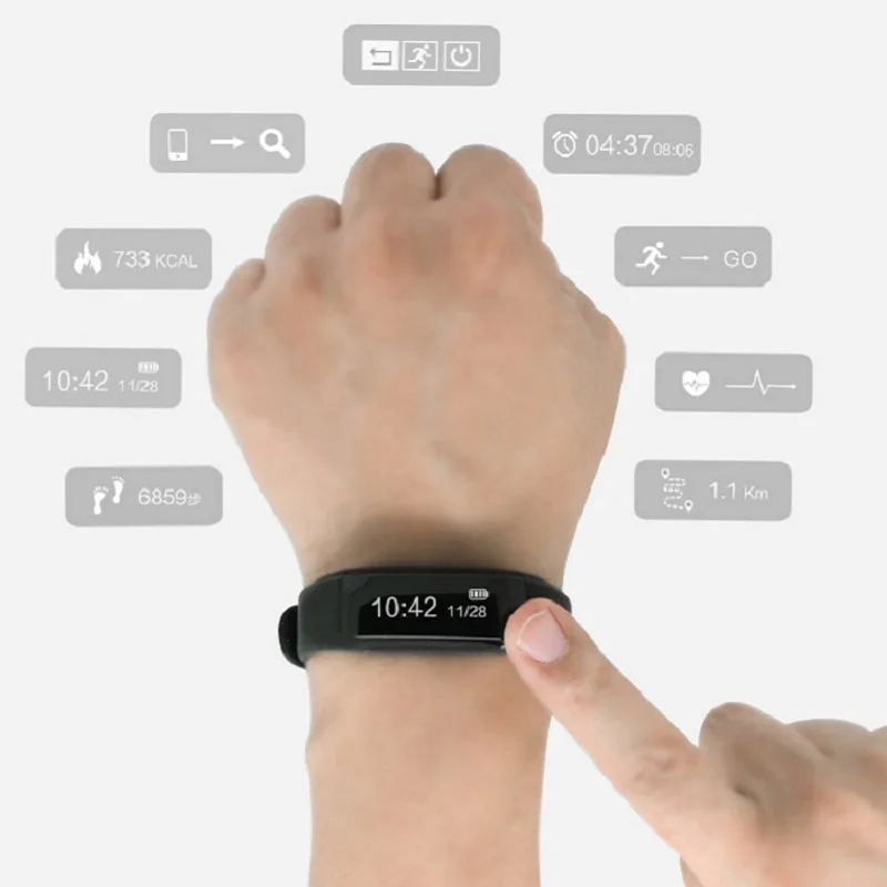 Joroto M6 Смарт Браслет Фитнес трекер Bluetooth Шагомер монитор сердечного ритма