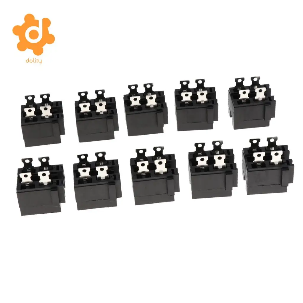 10 Pieces Car Boat Circuit Protection 32V 30A ATO Blade Fuse Box Dual Holder