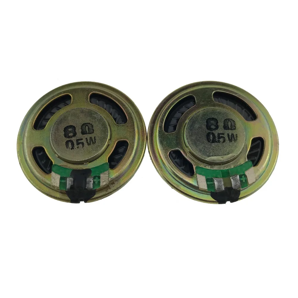 

20pcs/lot) 0.5W 0.5Watt 8 Ohms 8R 8Ohm mini Round Speaker Diameter 36MM thickness 5MM Small Horn Doorbell Speaker