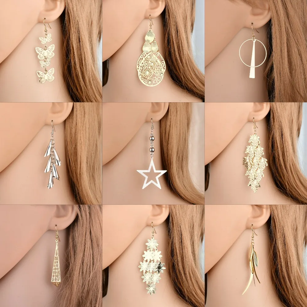 

New personality versatile fashion exaggerated Baroque multi-level retro style texture metal multi-layer tassel temperament long