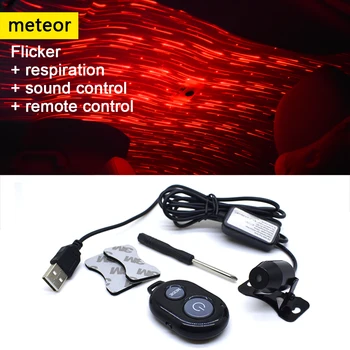 

USB LED Car Atmosphere Lamp Remote/Music Control For Peugeot 206 307 407 308 Partner 508 2008 301 406 207 307 sw 5008 107 3008