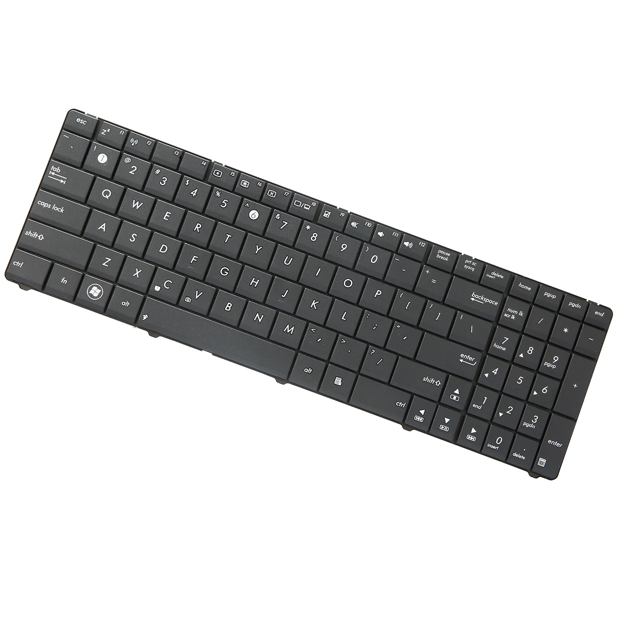 Ультра тонкая черная клавиатура для ноутбука для ASUS серии K53 K53E K53S K53U K53Z K53BY K73 K73B K73E K73S США Клавиатура ноутбука