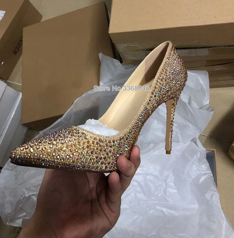 Г., новые женские туфли-лодочки женские элегантные свадебные туфли-лодочки на высоком каблуке, украшенные разноцветными кристаллами, chaussures femme