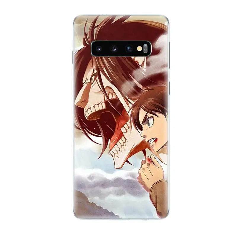 Сапоги для косплея Shingeki No Kyojin Аниме силиконовый чехол телефона samsung Galaxy S10 S6 S7 край