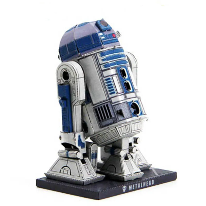 

3D DIY Metal Stereoscopic Star War R2D2 Robot Model Assemble Toys Kids Intelligence Metal Model Jigsaw Puzzle Toys for Kid Gift