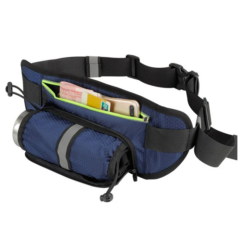Прямая поставка 600 мл нейлон Скрытая чайник карманы спортивная сумка для бега поясная сумка - Цвет: Blue