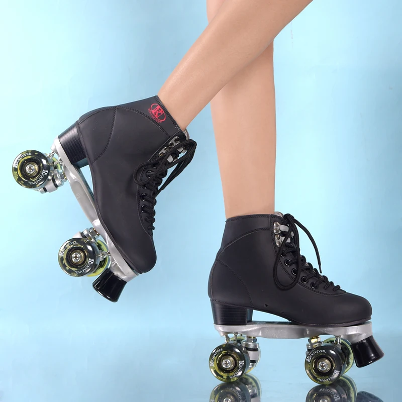 Женские роликовые коньки для девочек, каток, коньки с подсветкой, светодиодный, 4 колеса, обувь для катания на коньках с высоким берцем