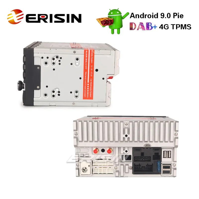Best Erisin ES4836U 6.2" Double Din Android 9.0 Car Stereo Nissan GPS WiFi DAB+ SatNav OBD Bluetooth TPMS 3