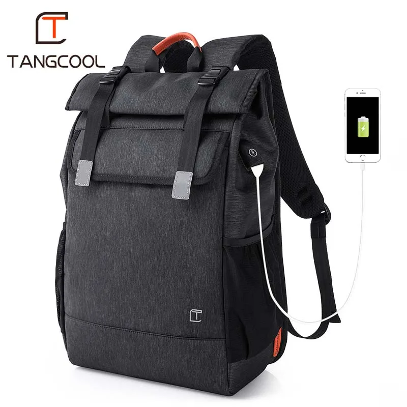 

Tangcool Men's Backpack Fashion Multifunction USB Charging Men 16.5 inch Laptop Backpacks College Student School Bag