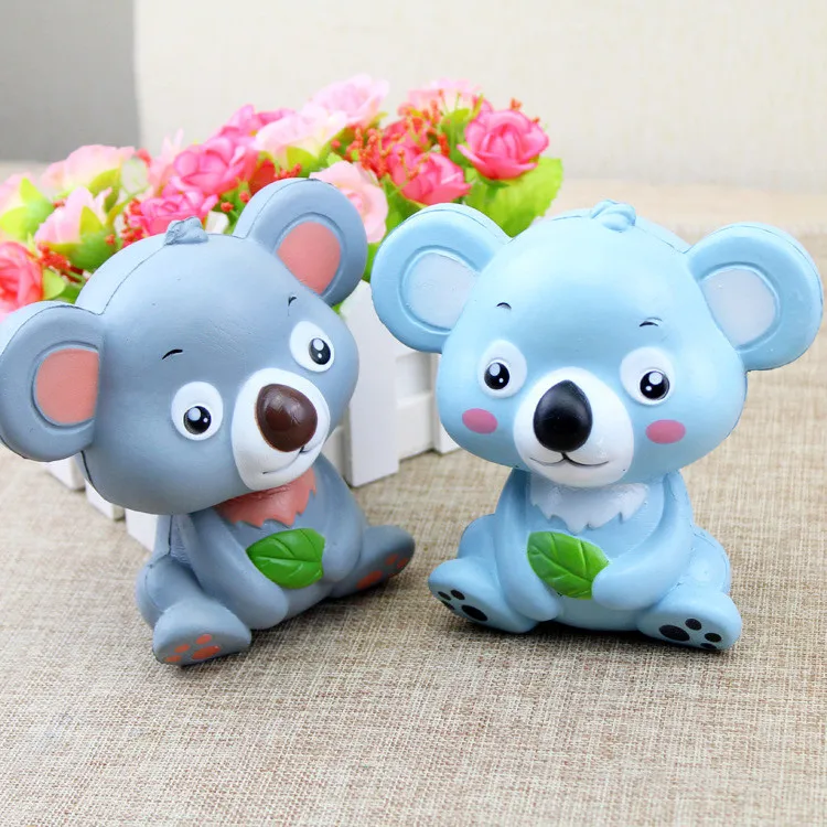 

2019 New 12cm Cute Koala Cream Scented Squishy Toy Slow Rising Squeeze Strap Kid Toy Gift 6.10