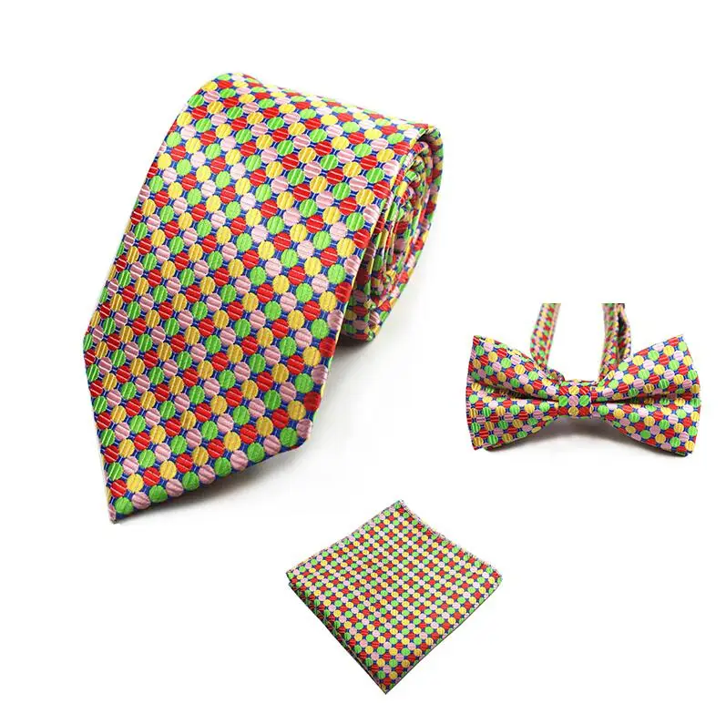GUSLESON модный Свадебный Цветочный галстук и карманное квадратное полотенце и галстук-бабочка набор мужской костюм Papillon Corbatas платок галстук gravata - Цвет: 20