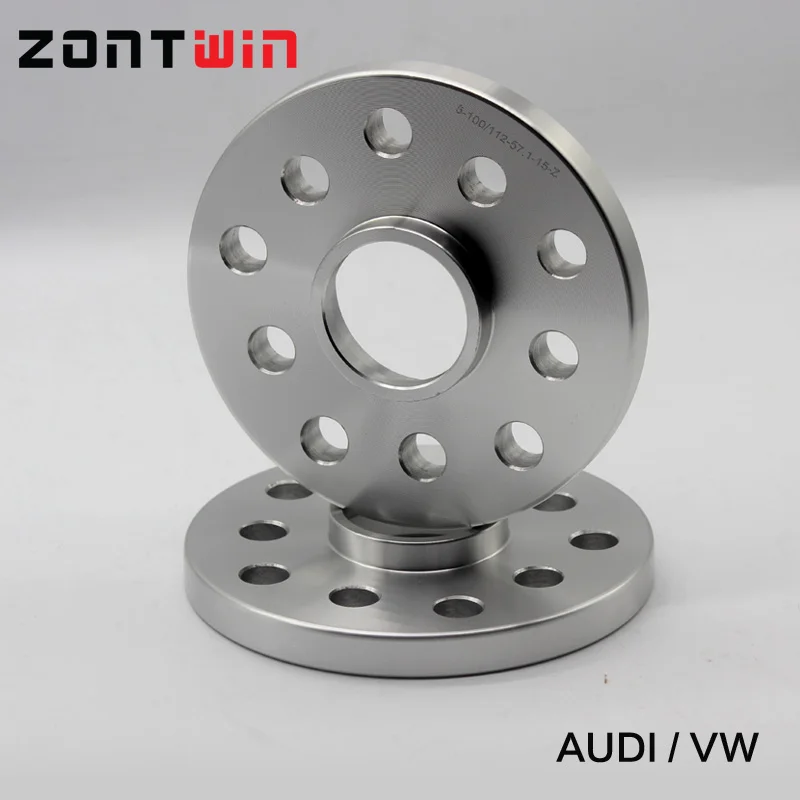 2PC 12mm Wheel Spacer with 10 bolts for Car VW Kit 5x100 &5x112 Golf