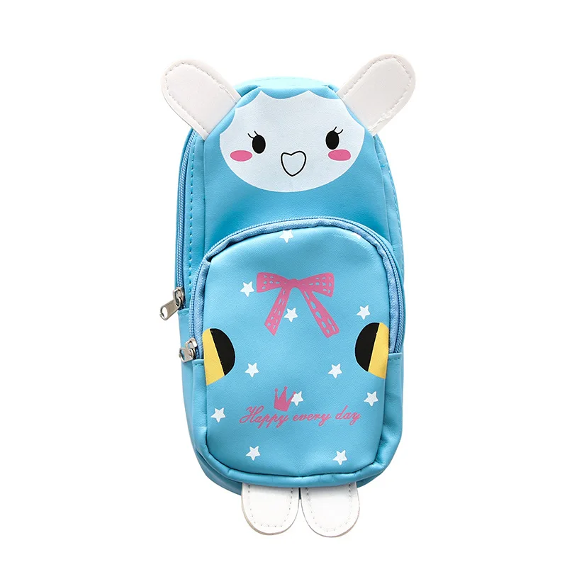 Kawaii панда/розовый кролик большой емкости детская школьная сумка карандаш