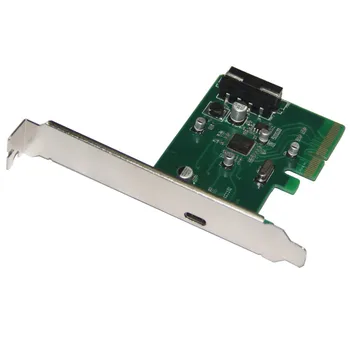 

Desktop PCI Express x4 to USB3.1 Type C Converter Adapter 10Gbps USB 3.1 Type-C port PCIe Controller Card