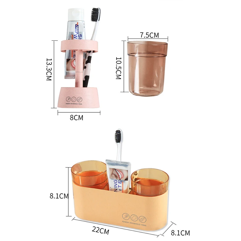 BAISPO креативный держатель для зубной щетки пластиковая зубная паста и подставка для хранения зубных щеток Multi-function наборы аксессуаров для ванной комнаты
