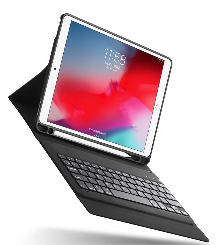 Чехол с клавиатурой для iPad mini 5 2019 7 9 дюймов Беспроводная BT клавиатура карандаш