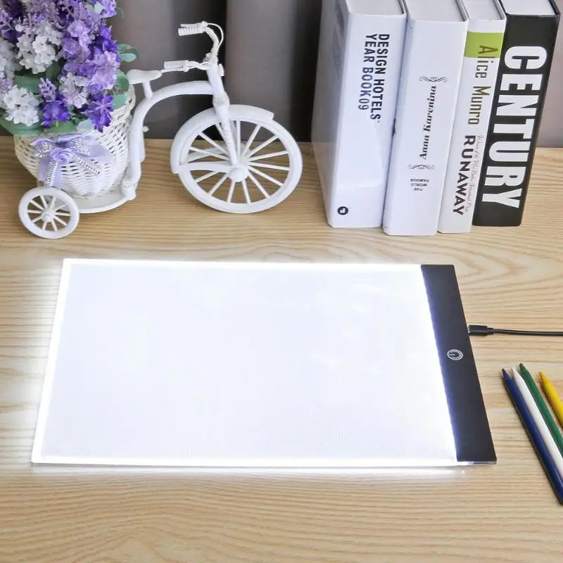 A4 Digital Drawing Graphic Tablet 3 Type Dimming Modes LED Tracing Copy Board Drawing Painting Digital Tablet for Children Kids