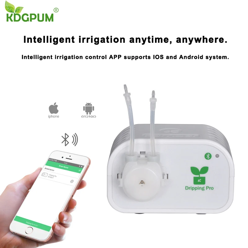 Cell Phone Control Intelligent Garden Automatic Watering Controller Indoor Plants Drip Irrigation Device Water Pump Timer System Cell Phone Control Intelligent Garden Automatic Watering Controller Indoor Plants Drip Irrigation Device Water Pump Timer System