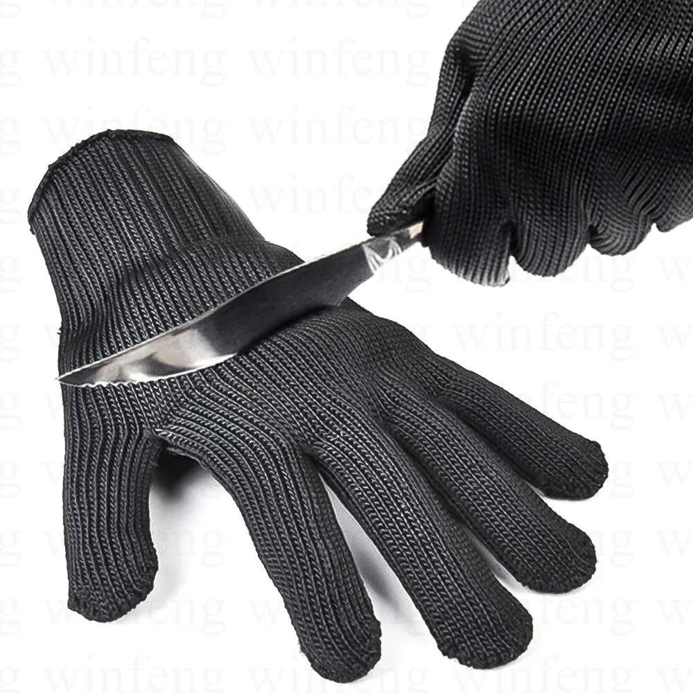 2 pairs/lot metal safety gloves cut resistant safety gloves cut