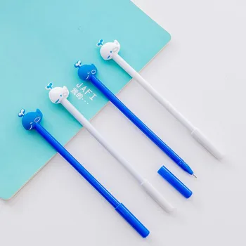

2 / Batch Creative Deep Sea Small Blue Whale Gel Gel Pen Creative Cartoon Exquisite Student Office Pen Pen Child Surprise Gift