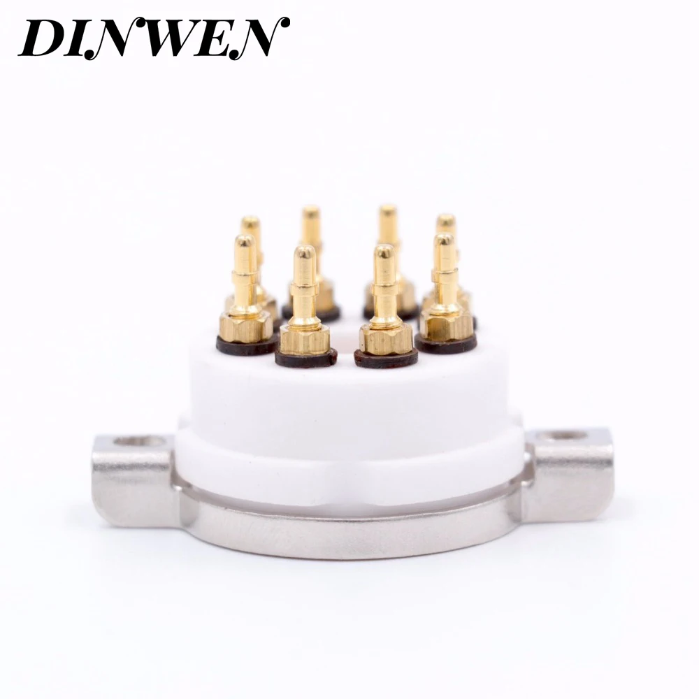 1PC Ceramic 8pin Octal Tube Socket Valve Tube Base For EL34 KT88 6550 6L6 GZ34 5881 274B 5AR4 Vintage Tube AMP Hifi Audio DIY