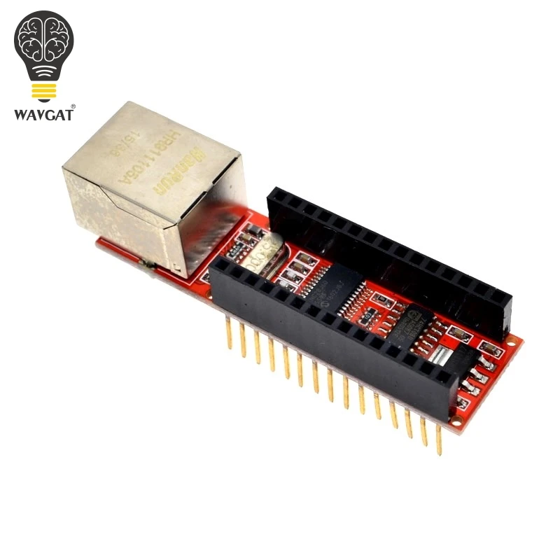 1PCS ENC28J60 Ethernet Shield V1.0 for arduino compatible Nano 3.0 RJ45 Webserver Module