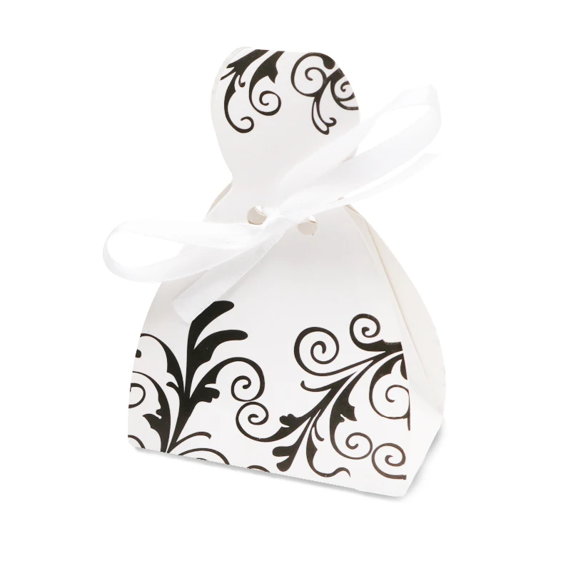 100PCS Wedding Gifts For Guests Tuxedo Candy Box Bride And Groom Dress ...