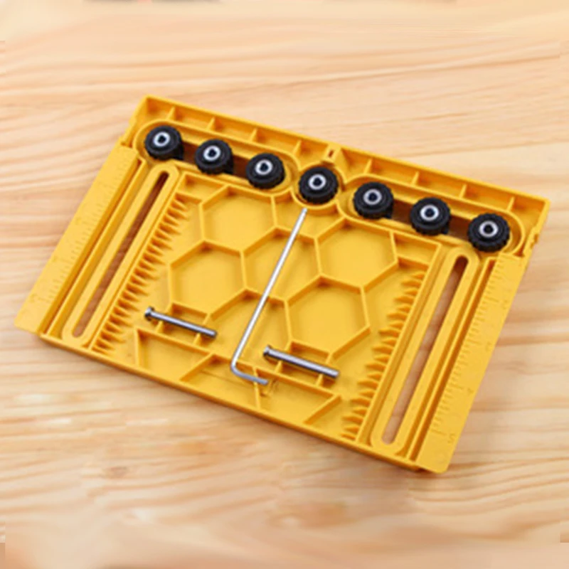 

Home DIY Woodworking Handle Hole Locator Door Knob Pull Installation Shelf Pin Jig woodworking Hand Tool