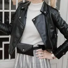 Женская уличная сумка с заклепками, банан, засов, блёстки, чехол на пояс, сумка для женщин, кожаная нейтральная однотонная поясная сумка, сумка-мессенджер, нагрудная сумка