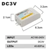 1-80pcs Led Electronic Transformer 220V To DC3V Low-Voltage LED Controller Power Supply LED Driver 15mA For Light Emitting Diode ► Photo 3/6