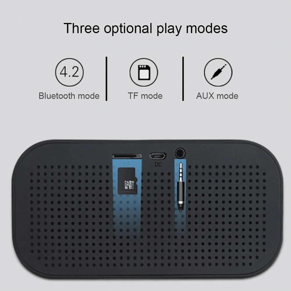 

Wireless Bluetooth Speaker Subwoofer Music Sound Box LED Time Snooze Alarm Clock for PC Phone 2018ing