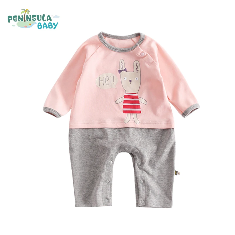 Newborn Cartoon Bear Cotton Infant Jumpsuit Long Sleeve Baby Clothing Autumn Spring Kids Rompers Children Girls Boys Clothes |