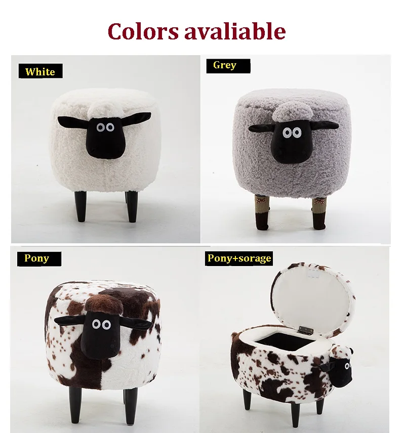 Children Wooden Animal Stool 8