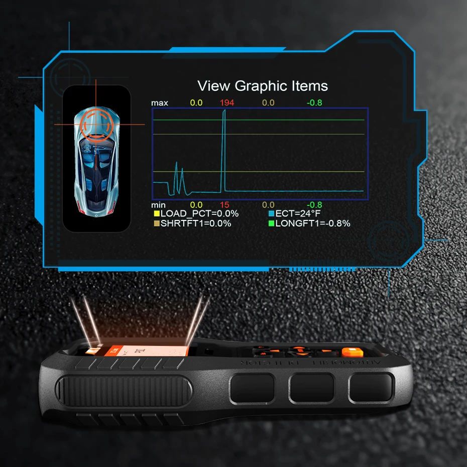 ANCEL AD510 полный OBD2 сканер Код Читателя батарея тестер на нескольких языках OBD автомобиля диагностический инструмент обновление бесплатно