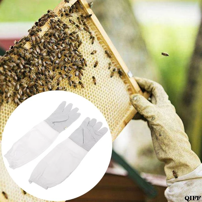 

1Pair Beekeeping Gloves Breathable Mesh Protective Anti Bite Gloves Beekeeper Tool