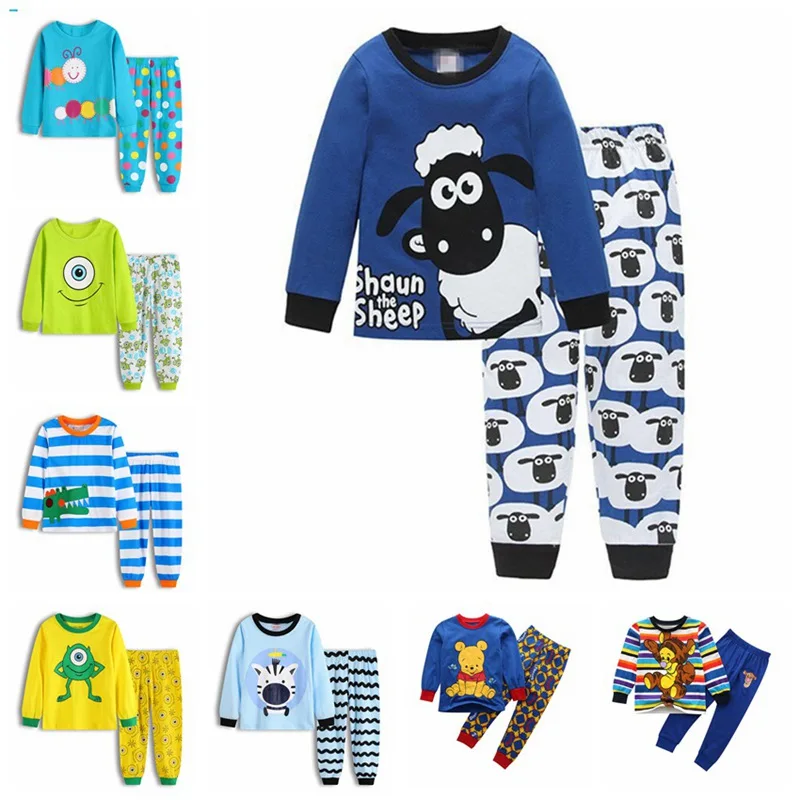 

Kids Shaun the Sheep Toy Story Woody Clothes Set Cotton T-shirt+Pants Boys Girls Sport Suit Autumn Winter Sleepwear Pajamas Sets