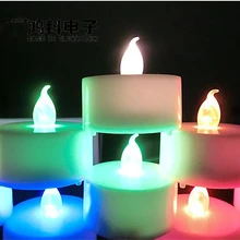 12 шт./лот мерцающий свет беспламенного светодиодные Чай свет мерцания Чай свечах Рождество свадьбу Свечи Детская безопасность Домашний Декор