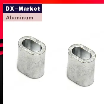 

6mm , 50pcs , aluminum wire rope ferrules wire sling wire clamp