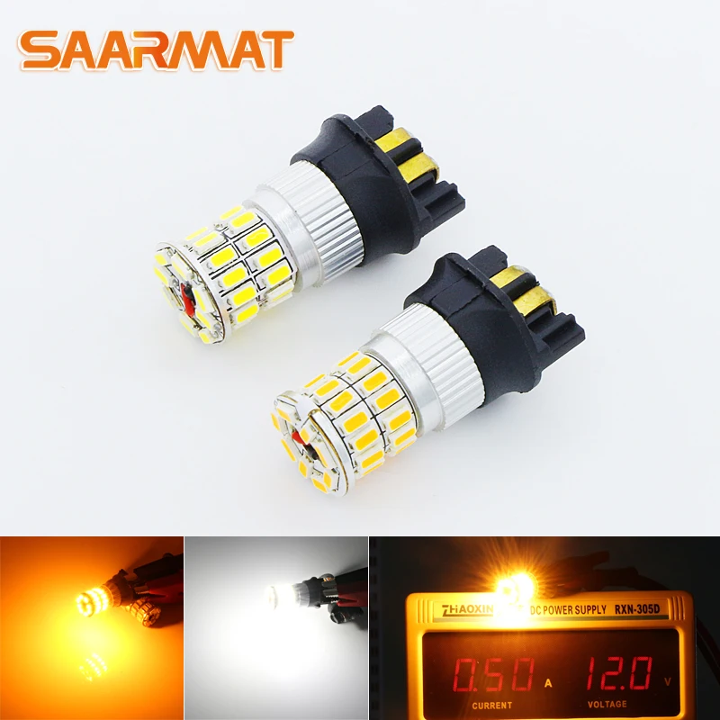 

LED PW24W PWY24W Bulbs for car Turn Signal or Daytime Running Lights white 6000K yellow 3000K 12V (2 Piece ) SAARMAT