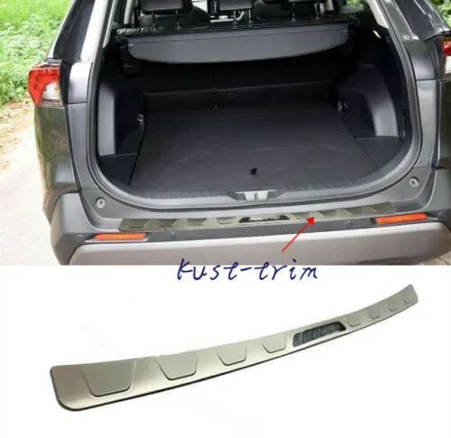 

For Toyota RAV4 2019 2020 Stainless Outer Rear Bumper Protector Foot Plate Cover